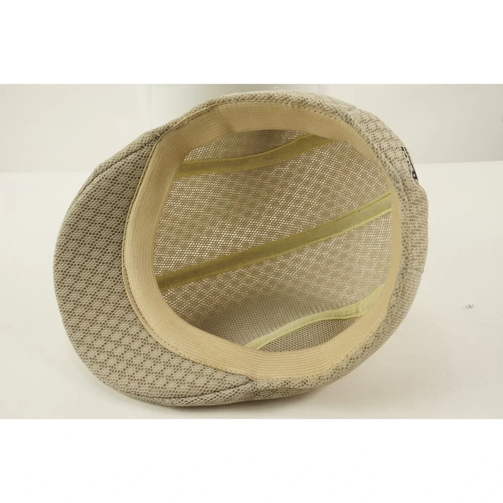 Kangol Vintage 1950s Flat Cap Hat Post Boy Golf Baker Mesh Hat Mens Small Cotton